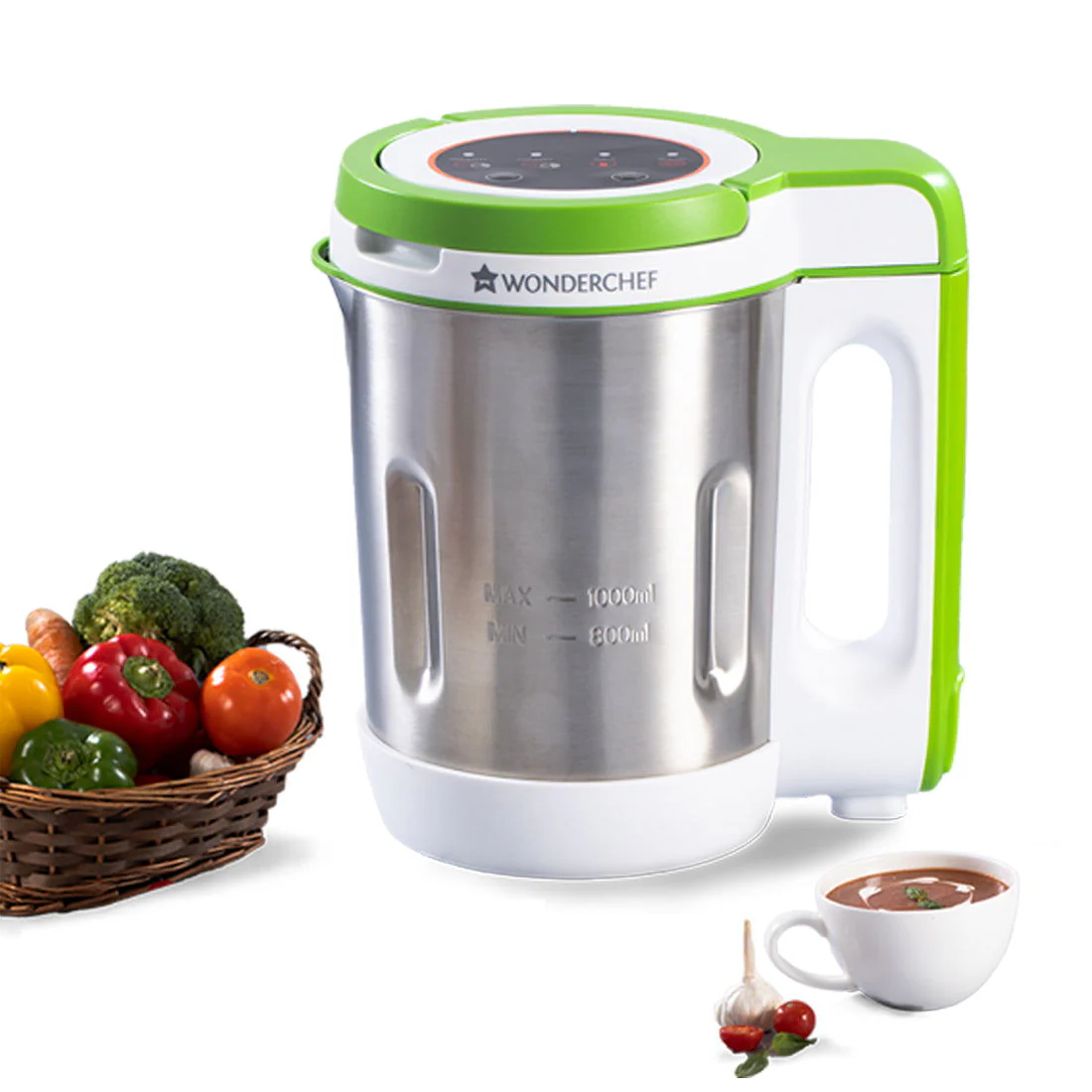 Wonderchef Renewed Soup Maker 1L | 800W | Green and Silver | Easy to use - Image 5