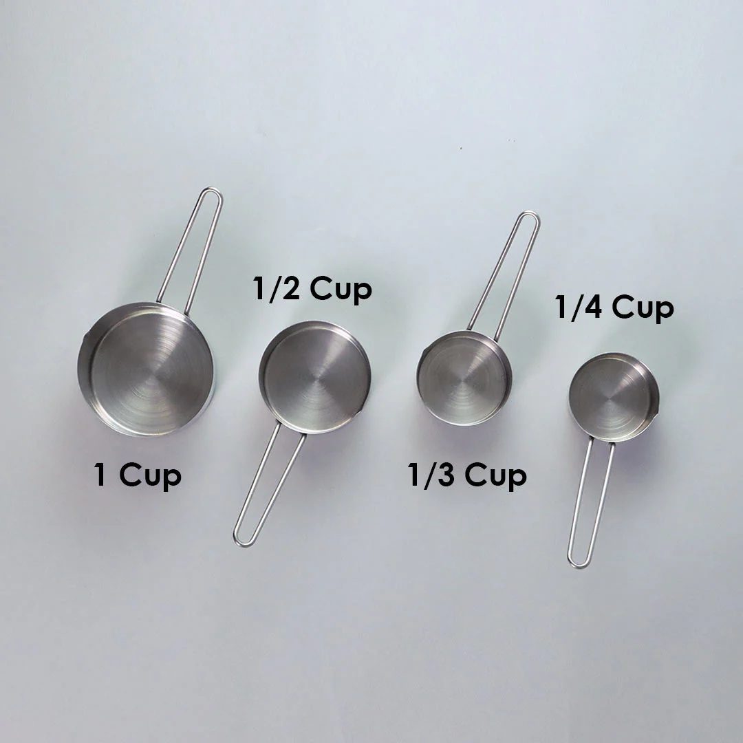 Ambrosia Stainless Steel Measuring Cups - Set of 4 - Image 2