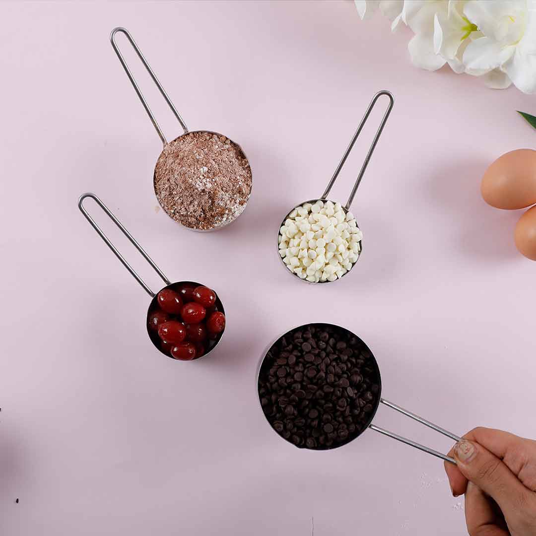 Ambrosia Stainless Steel Measuring Cups - Set of 4 - Image 5