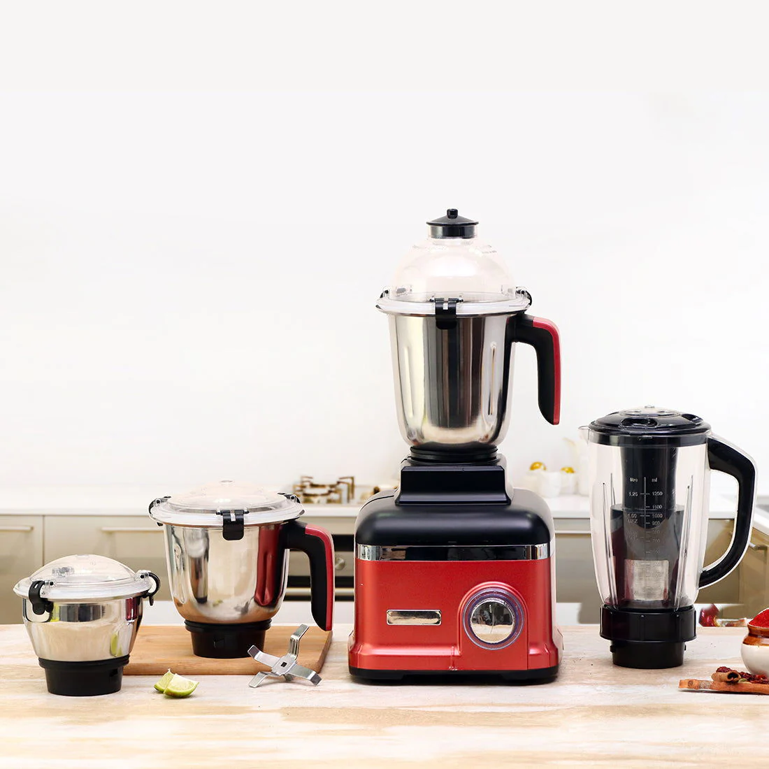 Sumo Mixer Grinder 1000W With 3 Stainless Steel & 1 Fruit Filter Jar 5 Years Warranty On Motor, Rust And Black, Long life motor - Image 13