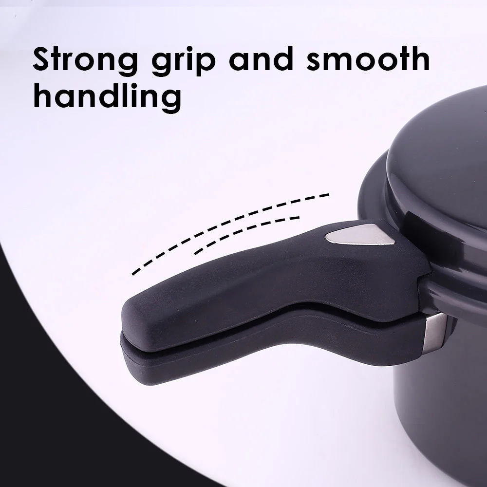 Taurus Hard Anodized 5L Outer Lid Pressure Cooker, SS Lid, Soft Touch Handles for Durability, Induction Friendly, Black, 5 year warranty, ISI Certified - Image 7