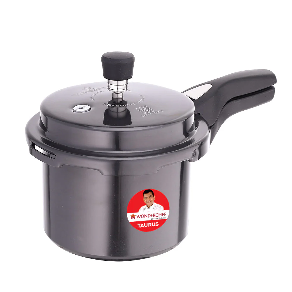 Taurus Hard Anodized 3L Outer Lid Pressure Cooker, SS Lid, Soft Touch Handles for Durability, Induction Friendly, Black, 5 year warranty, ISI Certified - Image 8