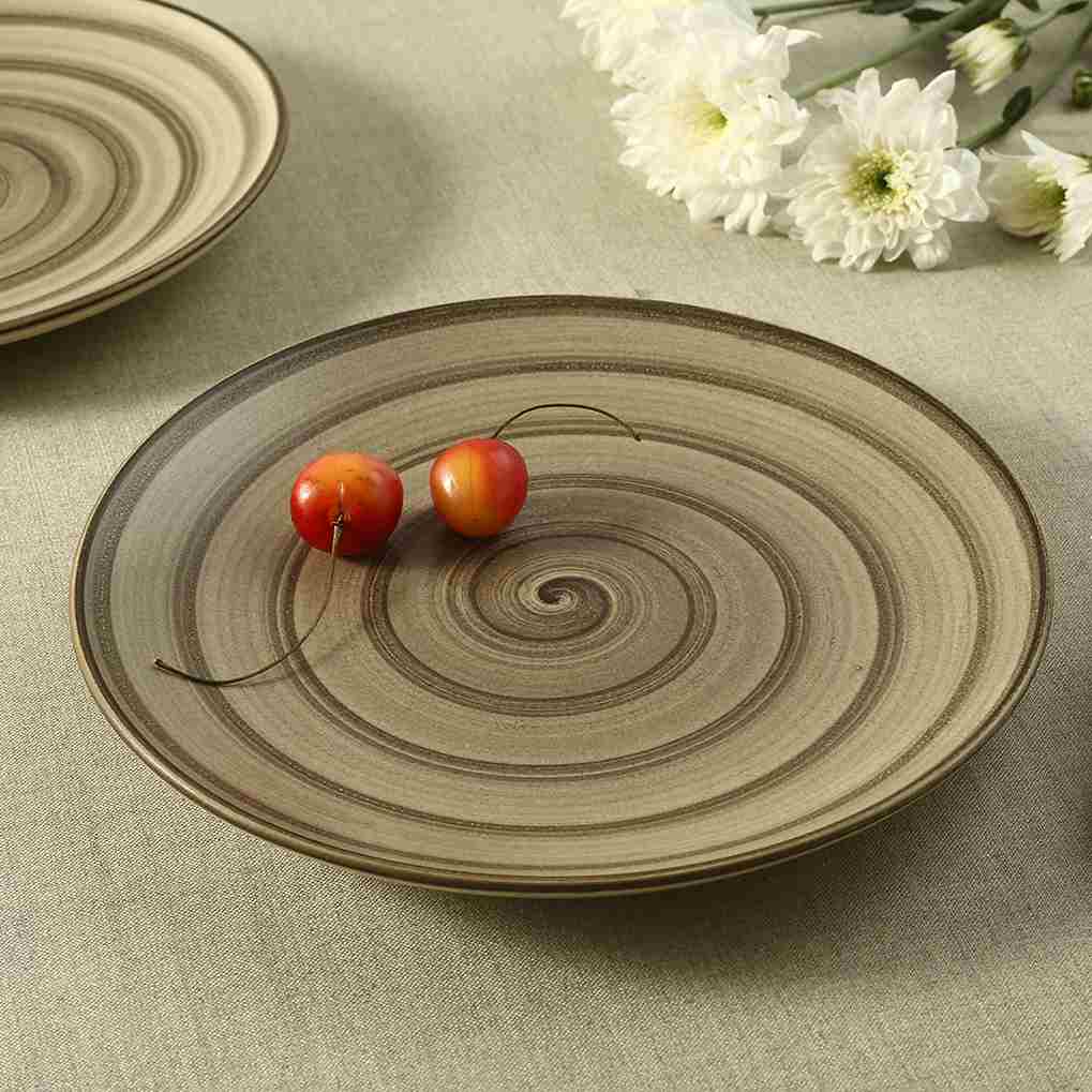 Teramo Quarter Plate Brown Set of 2 - Image 3