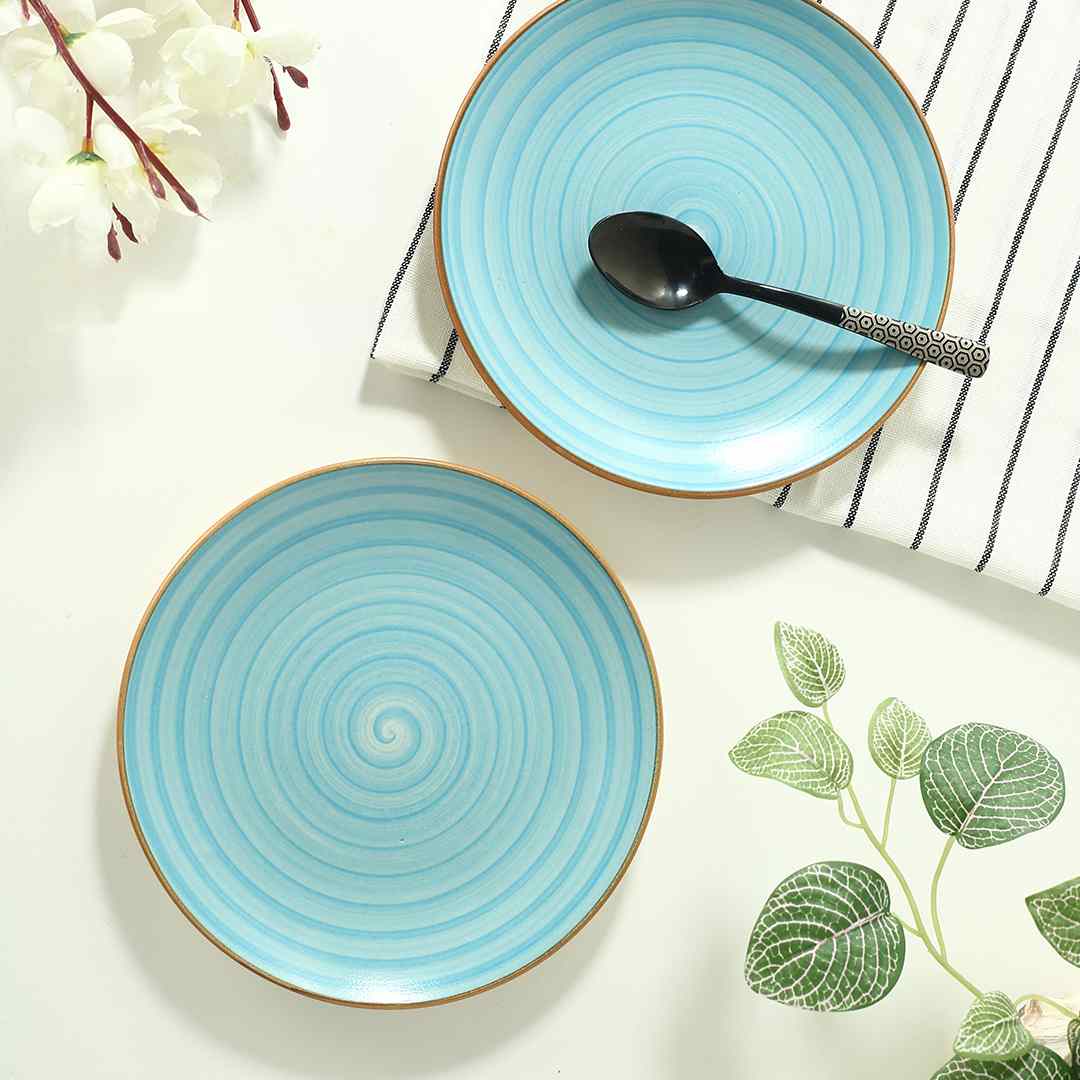 Teramo Dinner Plate Blue Set of 2 - Image 2