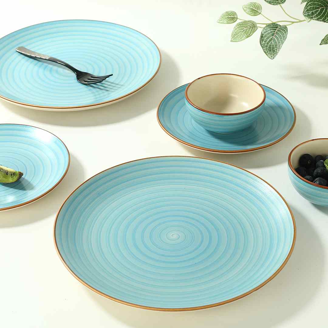 Teramo Dinner Plate Blue Set of 2 - Image 3