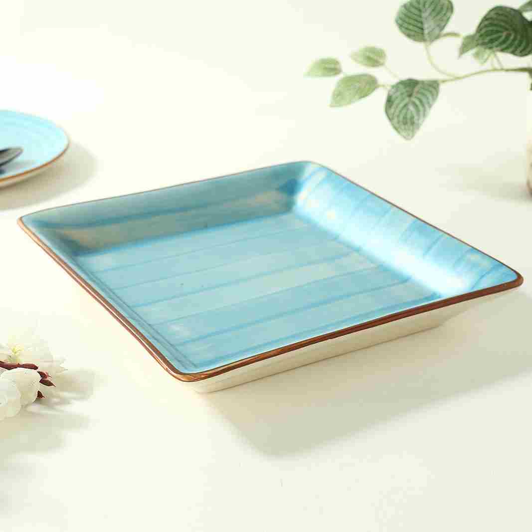 Teramo Square Platter Blue 1 Pc - Image 6