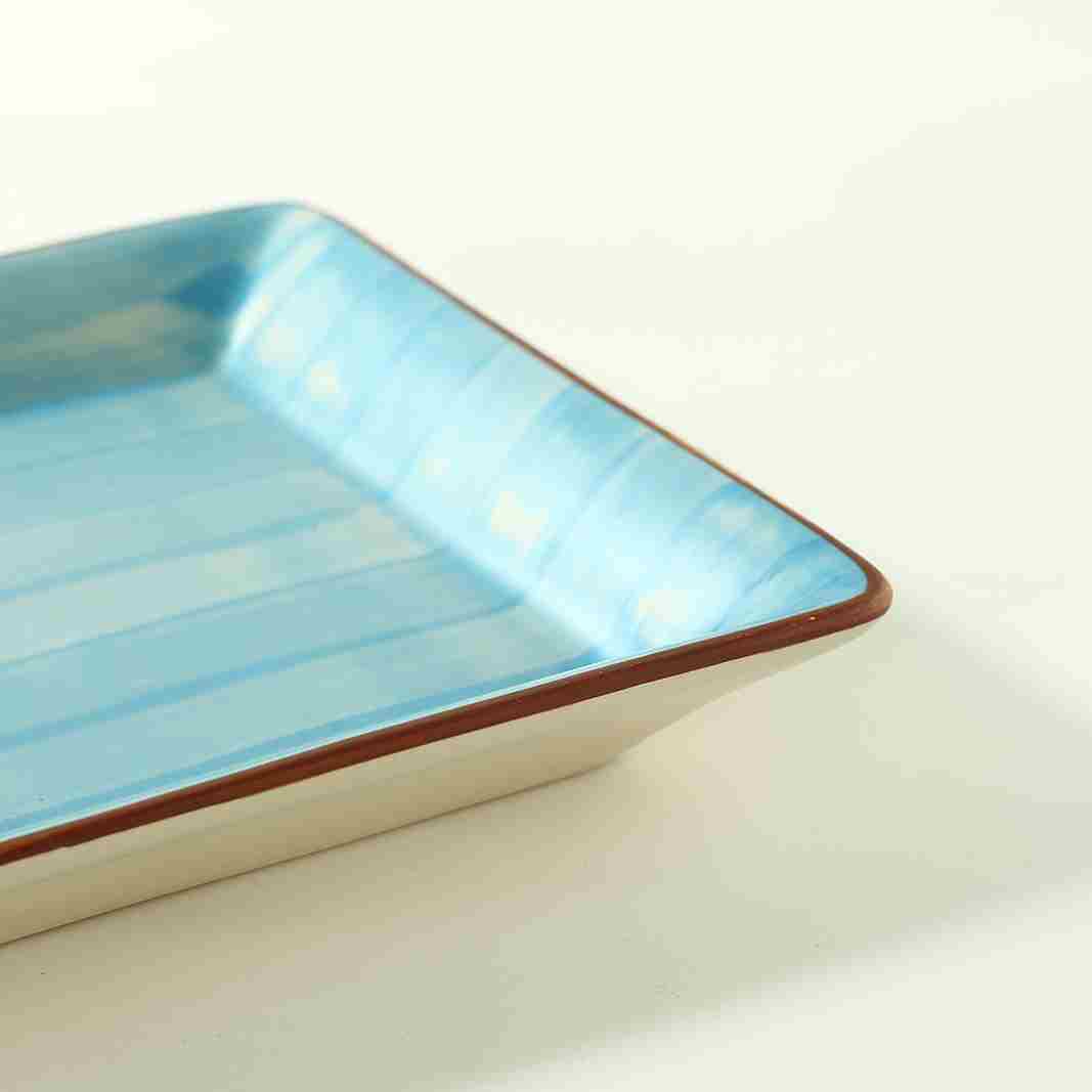 Teramo Square Platter Blue 1 Pc - Image 7
