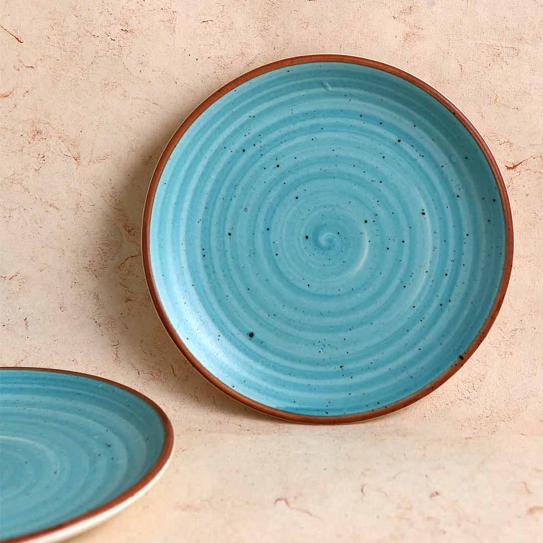 Teramo Stoneware 11" Dinner Plate - Blue (Set of 2) - Image 2