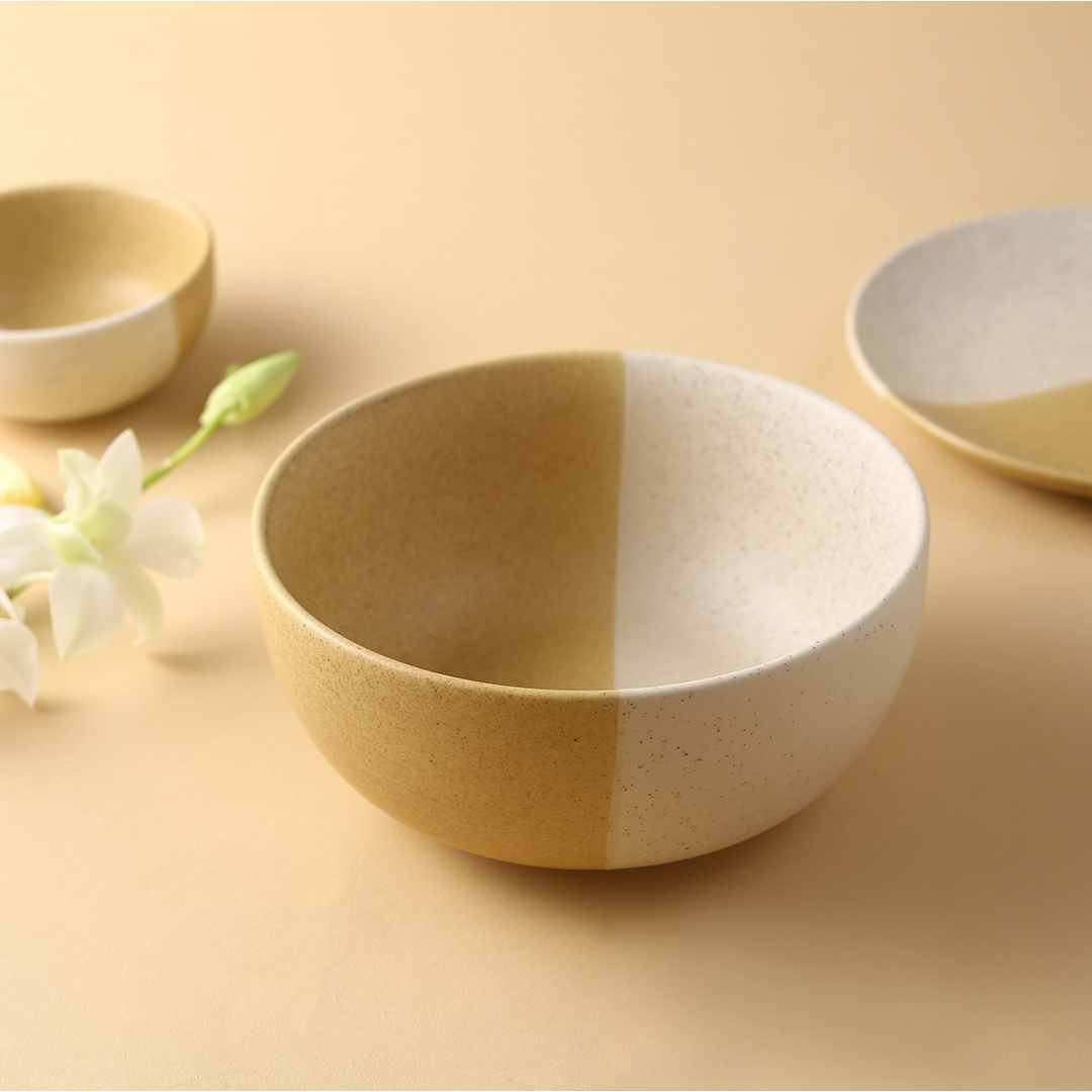 Teramo Yellow Serving bowl 1 Pc - Image 6