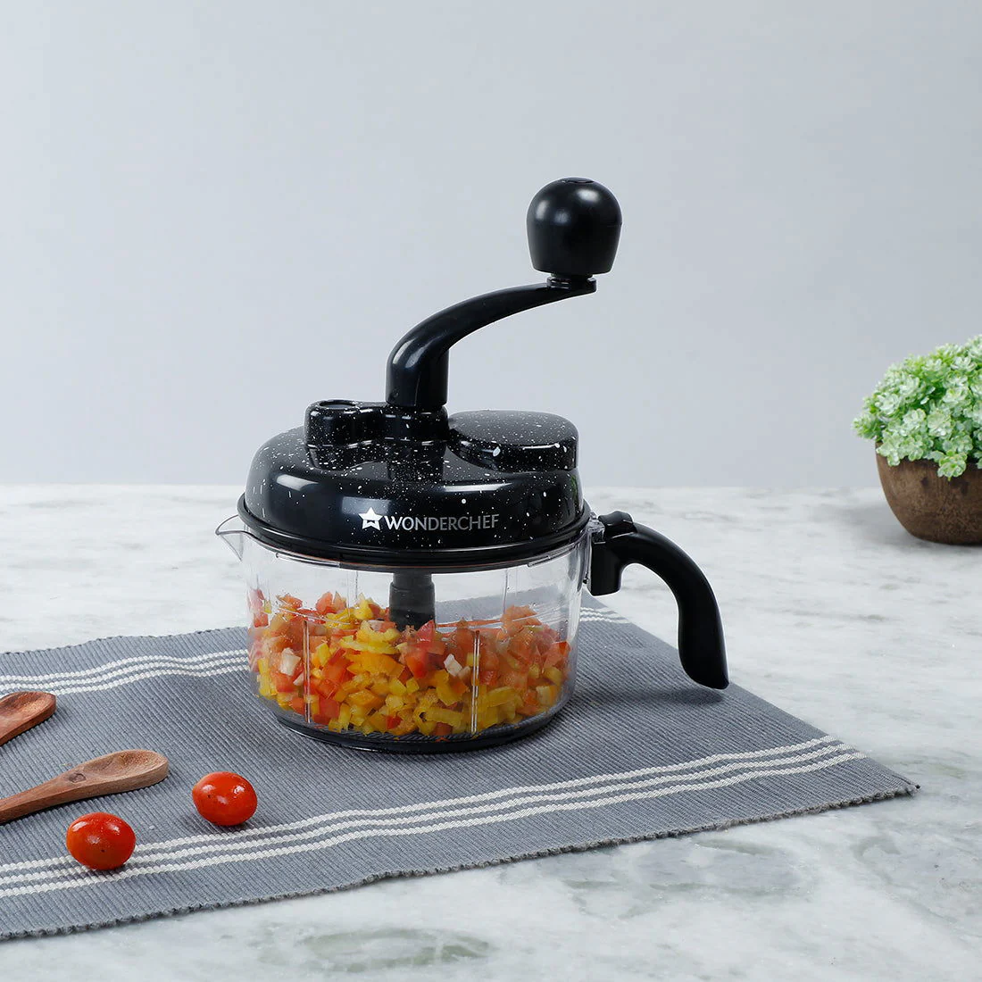Turbo Dual Speed Food Processor, Multi-purpose, High Speed, Chop Vegetables, Julienne, Whisk, Slice, Mince, Knead Atta, Blend Juices - Image 3