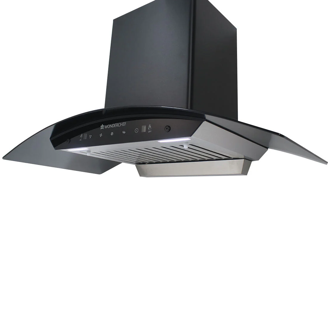 Ultima 90cm 1200 m3/hr Auto Clean Curved Glass Chimney | Baffle Filter | 1200M3/Hr powerful suction | Touch + 3 speed Motion Sensor control | Low Noise | 7 Year Warranty on Motor | 1 Year Comprehensive Warranty on Product | Black - Image 5