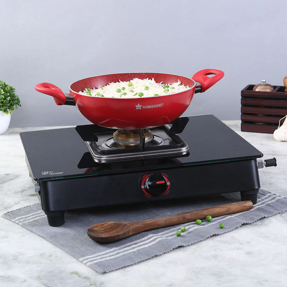 Ultima Glass Single Burner Gas Stove