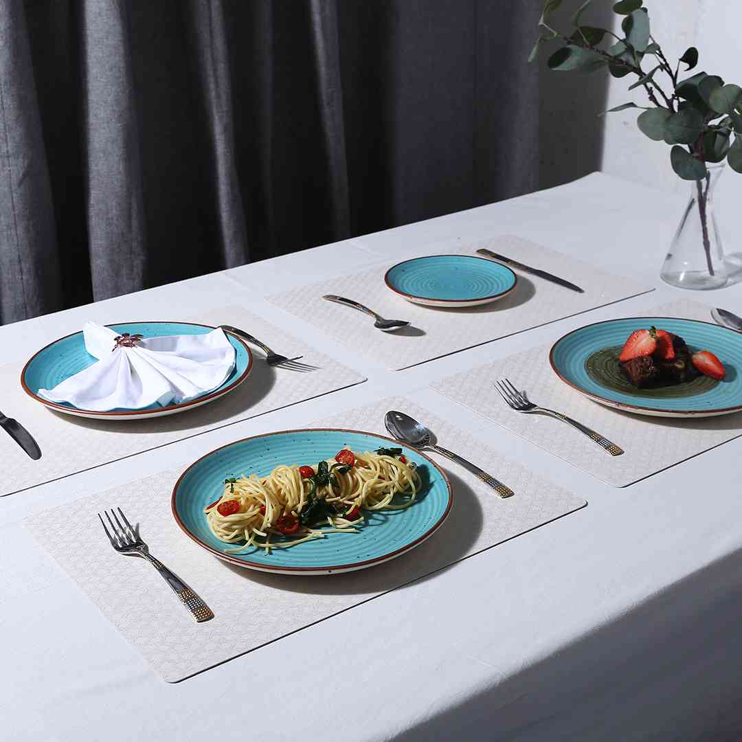 Valentina Reversible Diamond & Textured Placemat Set of 6 - Image 2