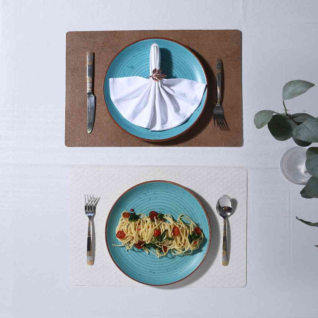 Valentina Reversible Diamond & Textured Placemat Set of 6 - Image 7