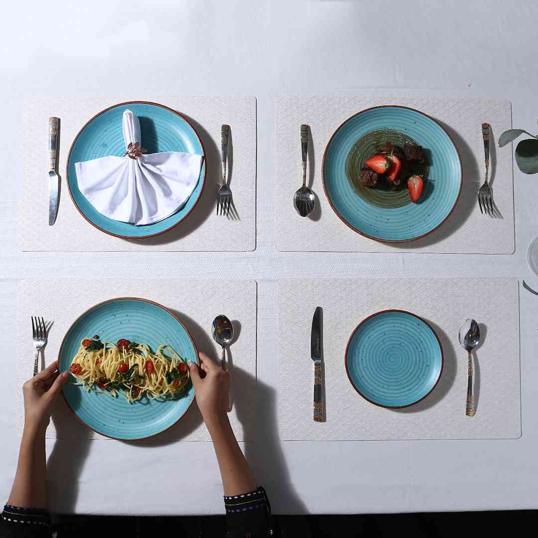 Valentina Reversible Diamond & Textured Placemat Set of 6 - Image 8