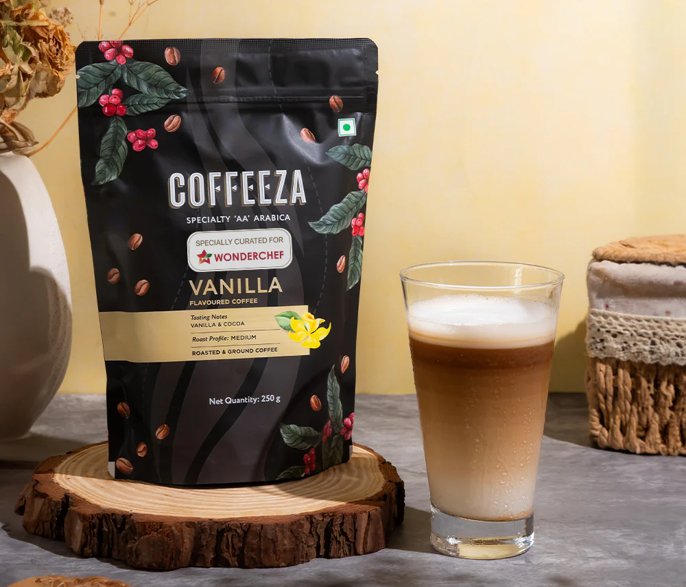 Coffeeza Vanilla 100% Arabica Flavoured Ground Coffee
