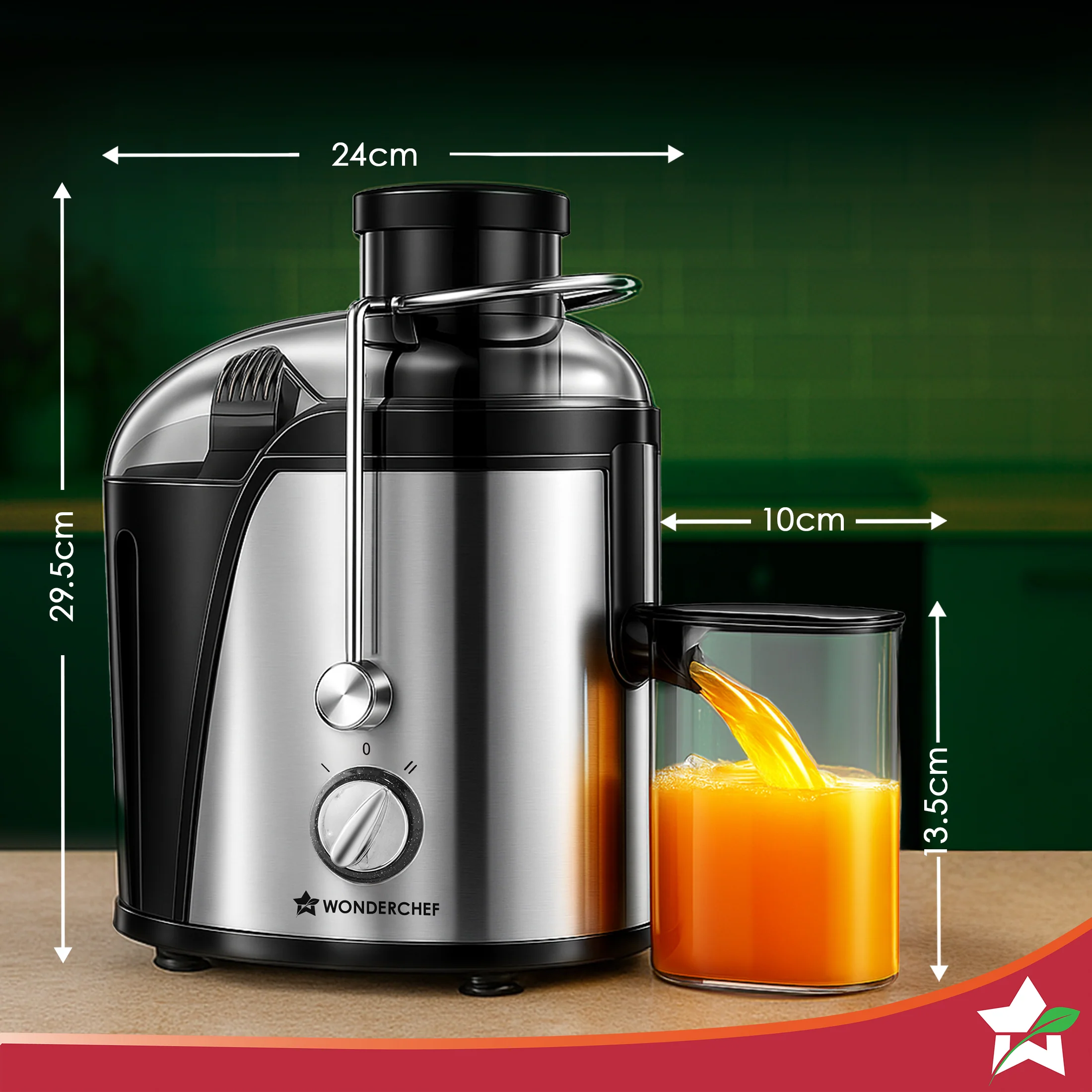 Venezia Centrifugal Juicer for Home | 500W | Fresh Fruit & Vegetable Juice in Seconds | Dual Speed Control | Pulp Separator for Easy Cleaning | Wide Feeding Mouth | 2-Year Warranty - Image 3