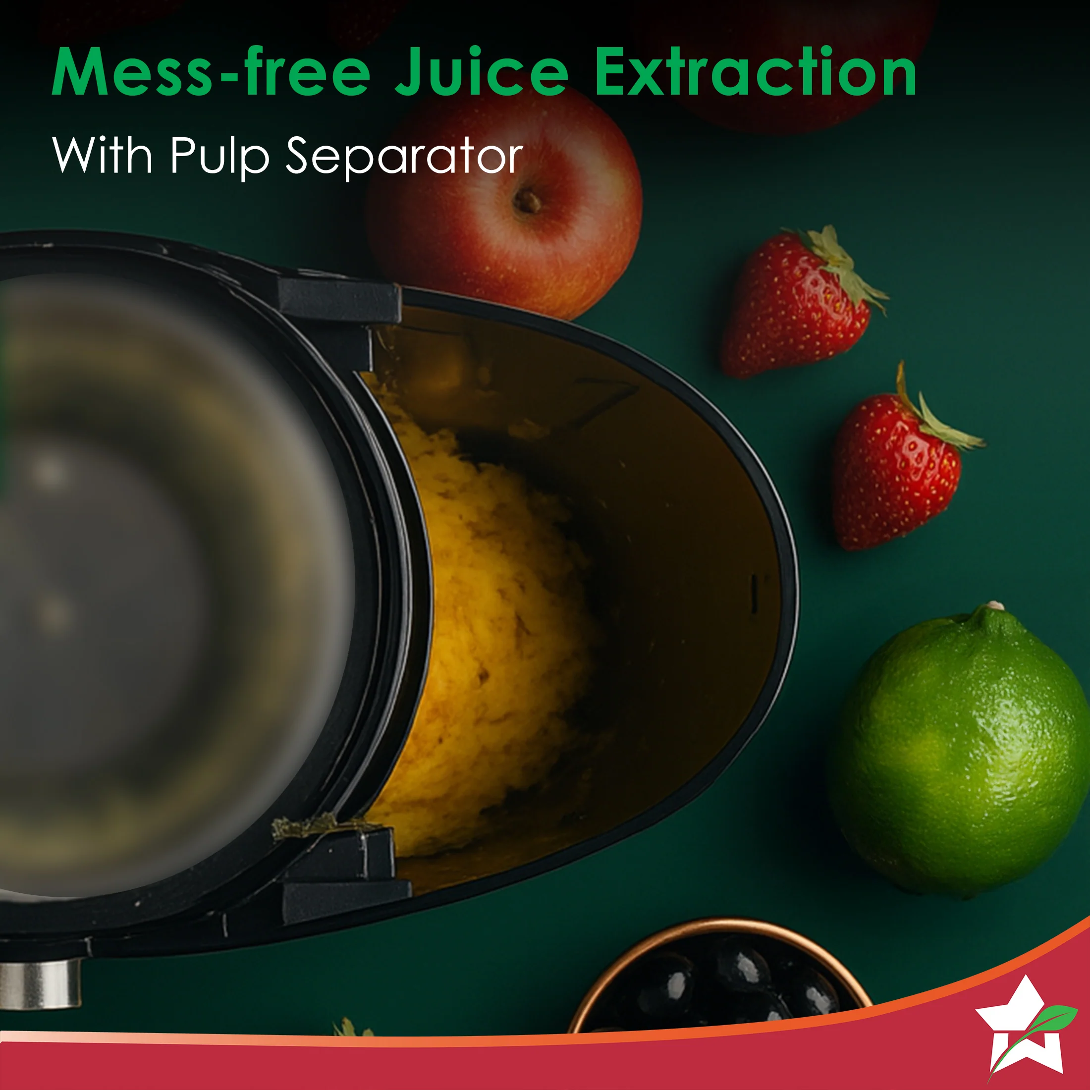 Venezia Centrifugal Juicer for Home | 500W | Fresh Fruit & Vegetable Juice in Seconds | Dual Speed Control | Pulp Separator for Easy Cleaning | Wide Feeding Mouth | 2-Year Warranty - Image 7