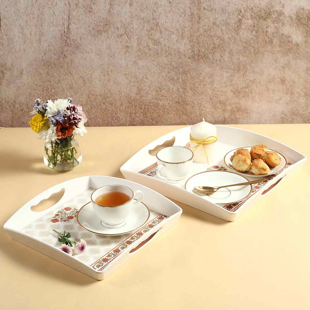 Venice Serving Trays - Royal Red (Set of 2) - Image 2