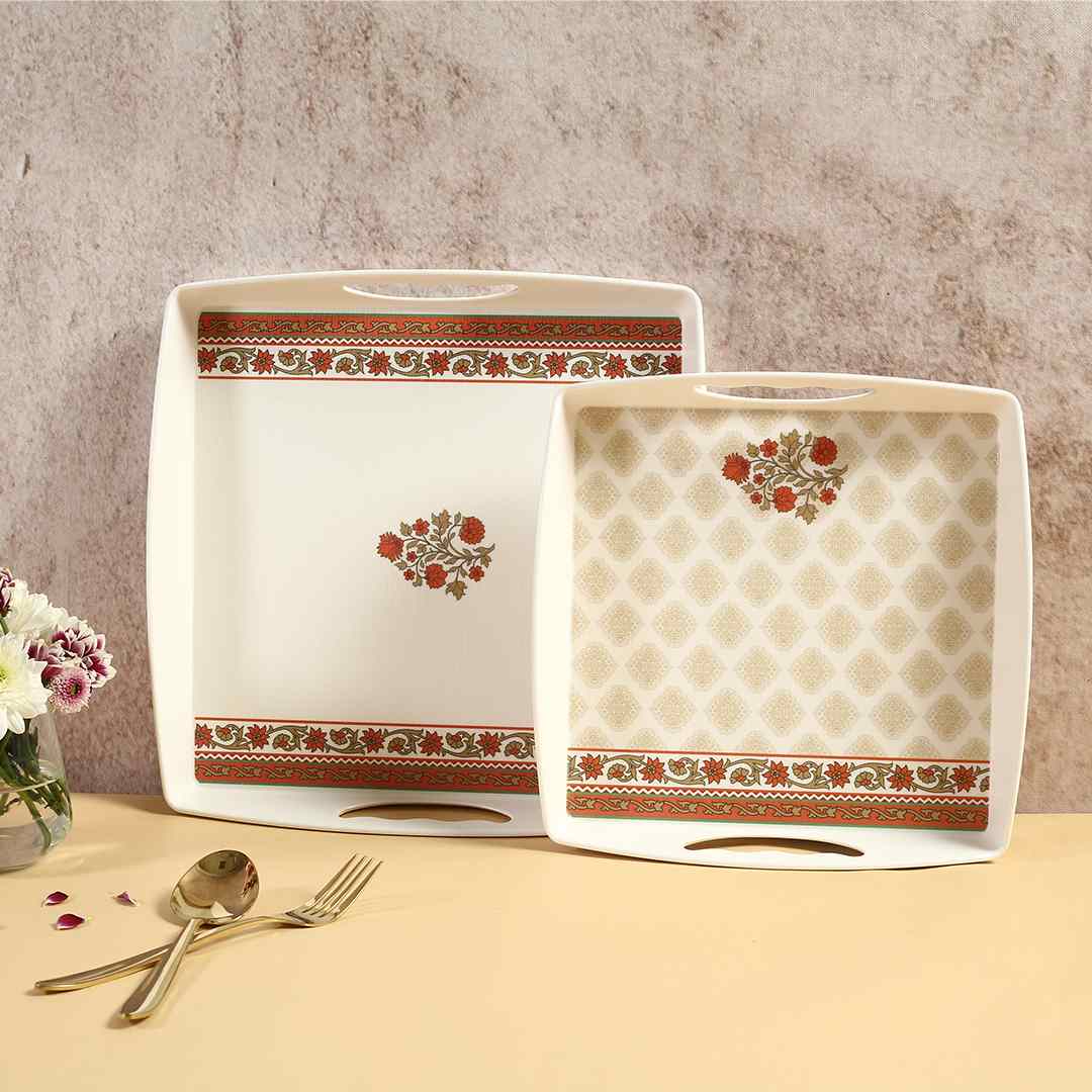 Venice Serving Trays - Royal Red (Set of 2) - Image 3