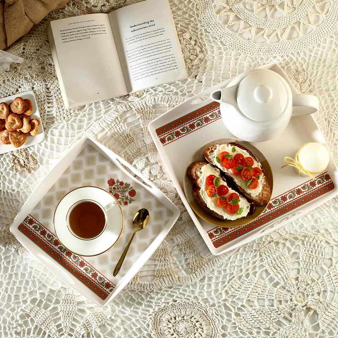 Venice Serving Trays - Royal Red (Set of 2) - Image 6