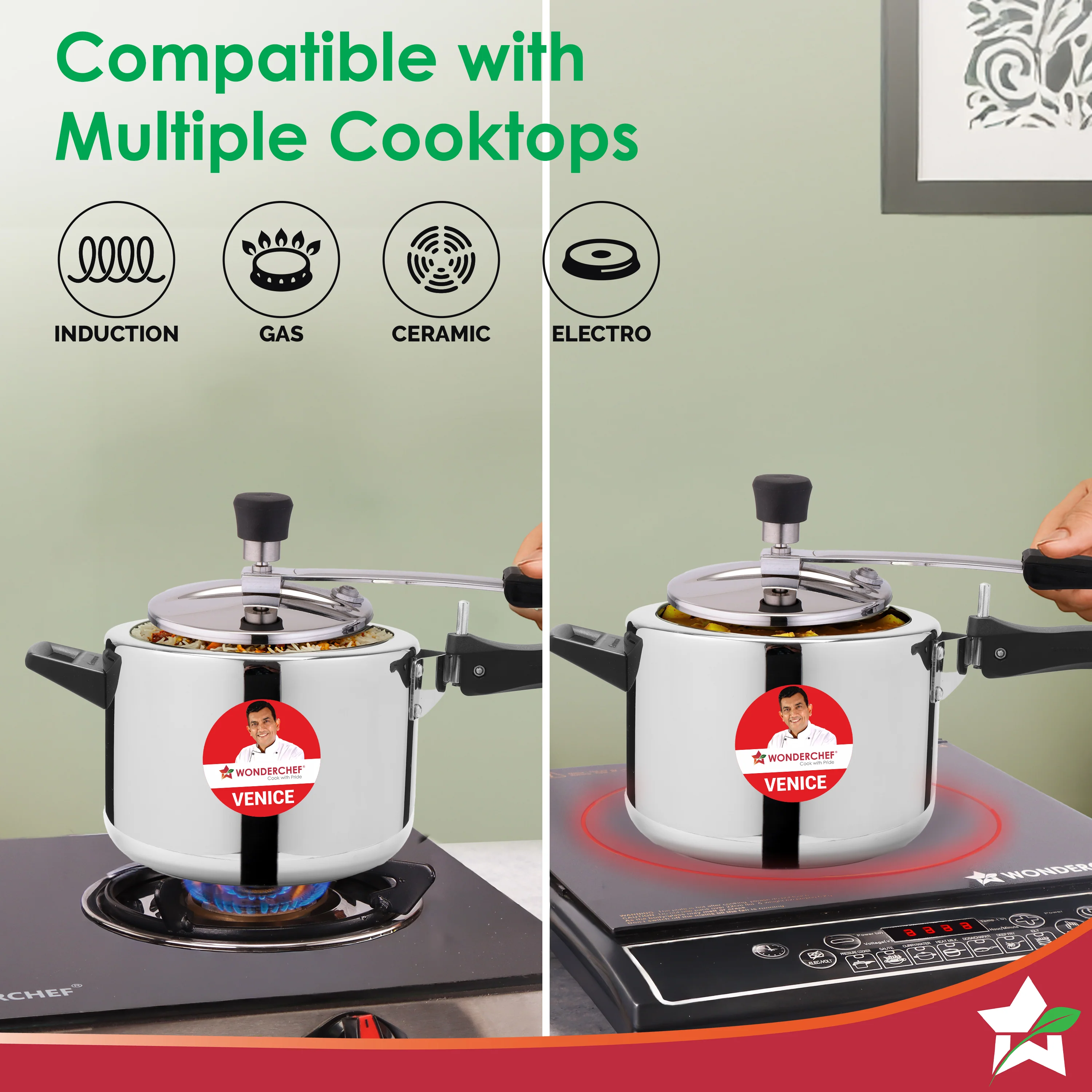 Venice Stainless-steel Inner Lid Pressure Cooker, 5 L for 6-7 People, Triply Bottom, Safe Gasket Release System, Compatible with Gas, Induction, Electric Stove, Easy to Clean, 5-Yr Warranty - Image 4