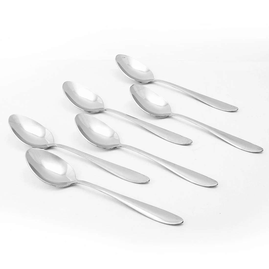 Venice Stainless Steel Spoon Set of 6 | Classic Design and Gloss Finish | 100% Food-grade Stainless Steel | Non-corrosive and sturdy | Unbreakable | Easy to Clean