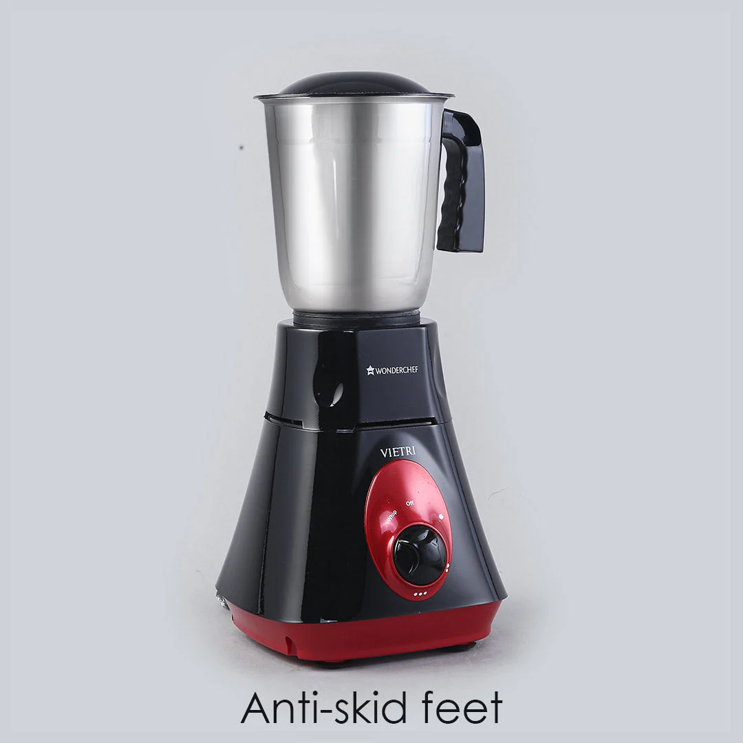 Wonderchef Renewed Vietri Mixer Grinder | 550W | 3 Anti-rust Stainless Steel Jars and Blades | 3-speed Knob - Image 9