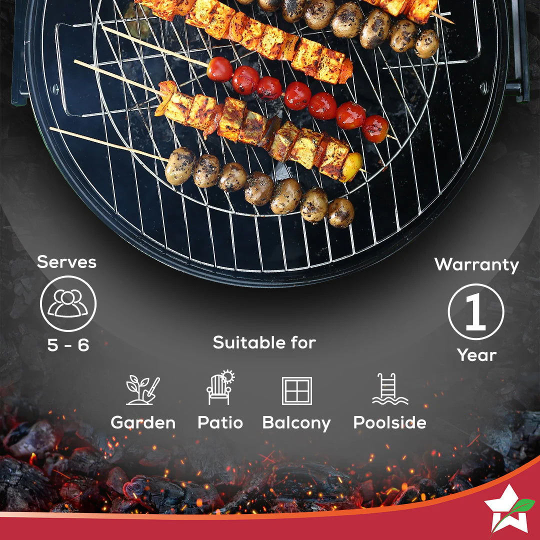 Woderchef Renewed Charcoal Barbeque, BBQ Charcoal Grill, Outdoor Grilling, 1 Year Warranty - Image 3