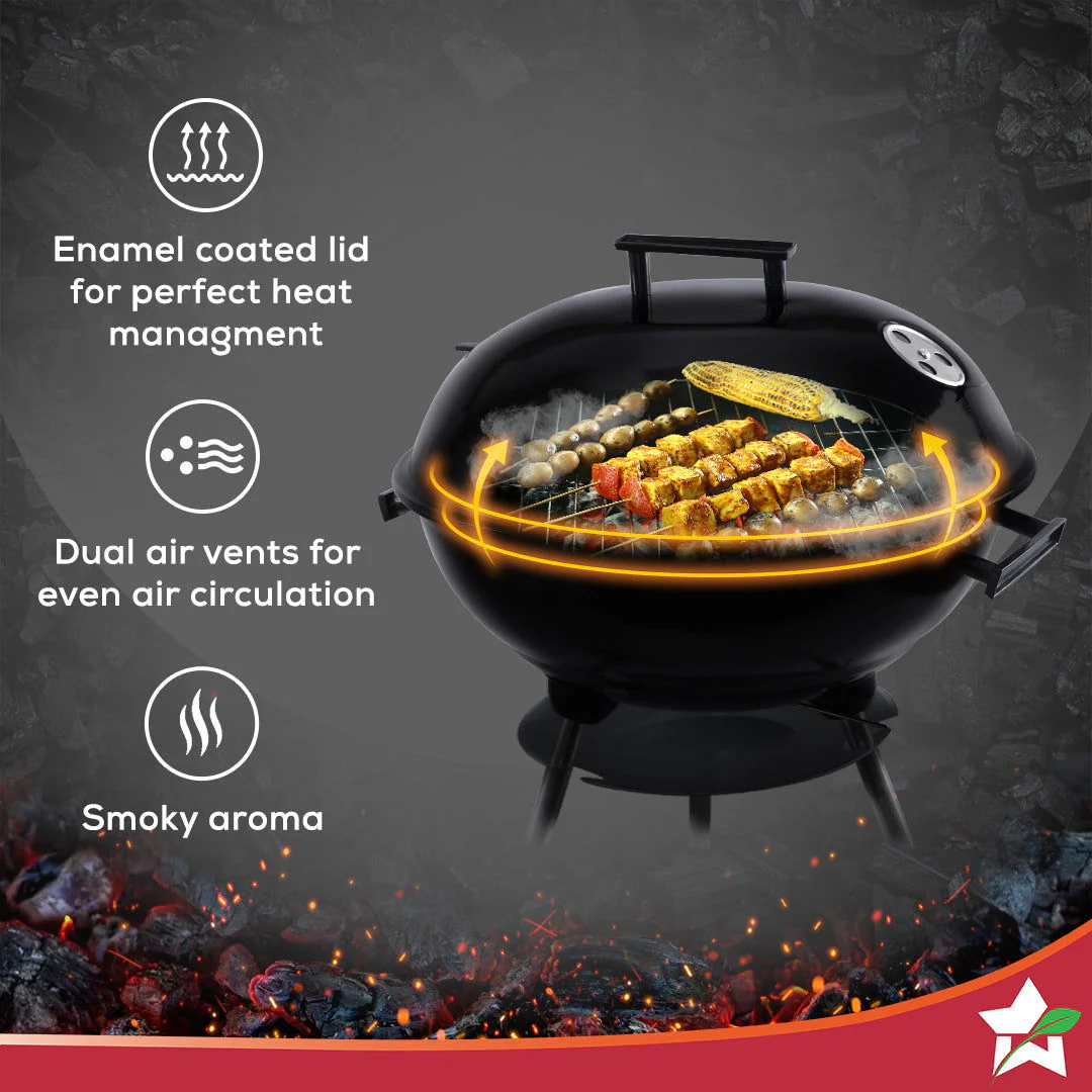 Woderchef Renewed Charcoal Barbeque, BBQ Charcoal Grill, Outdoor Grilling, 1 Year Warranty - Image 4