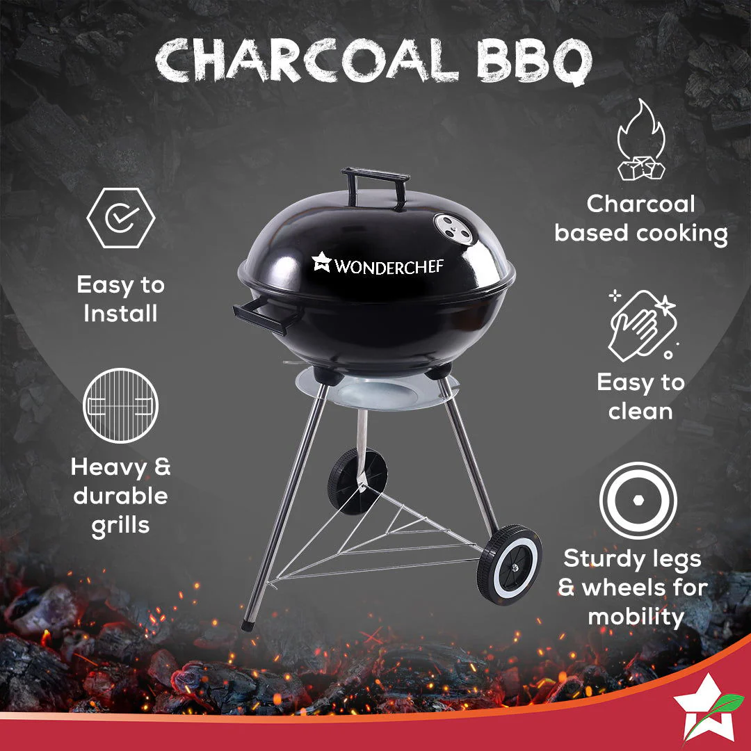 Woderchef Renewed Charcoal Barbeque, BBQ Charcoal Grill, Outdoor Grilling, 1 Year Warranty - Image 5