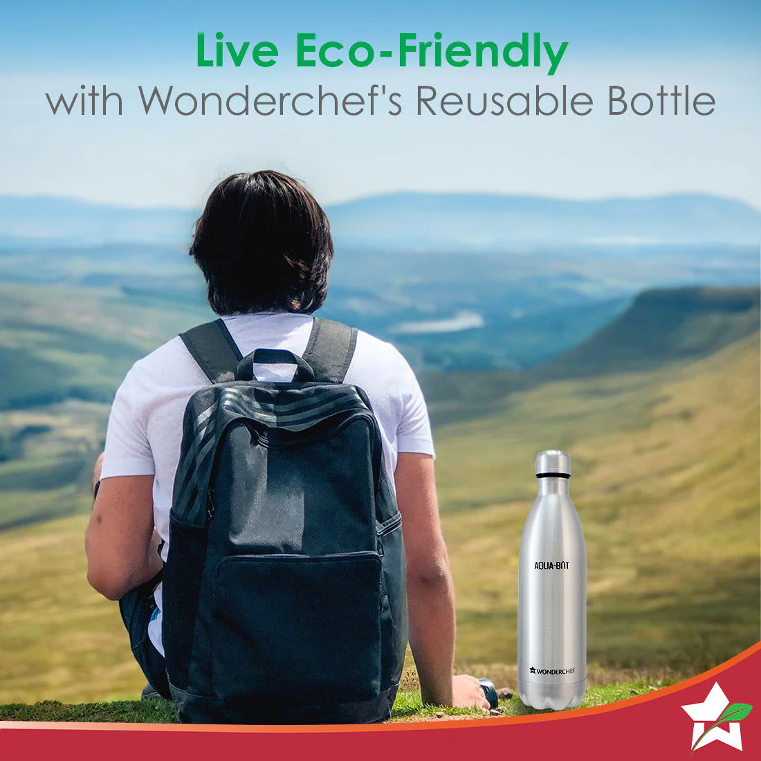 Aqua-Bot, 750ml, Double Wall Stainless Steel Vacuum Insulated Hot and Cold Flask, Spill & Leak Proof, Silver, 2 Years Warranty - Image 6