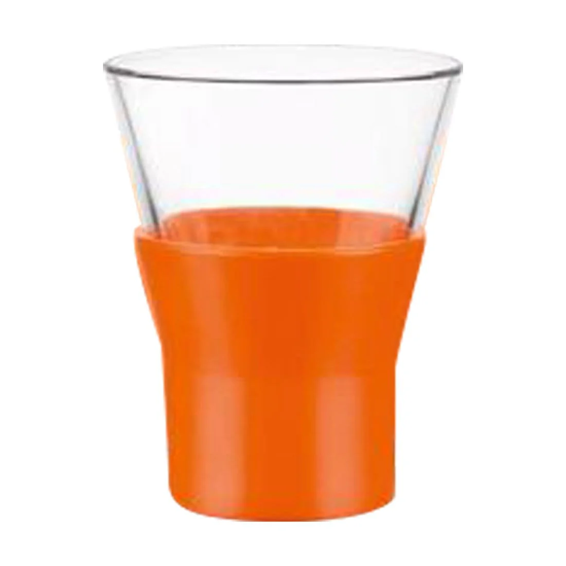 Bormioli Ypsilon Shot Glass- Orange 6Pc Set 110Ml - Image 2