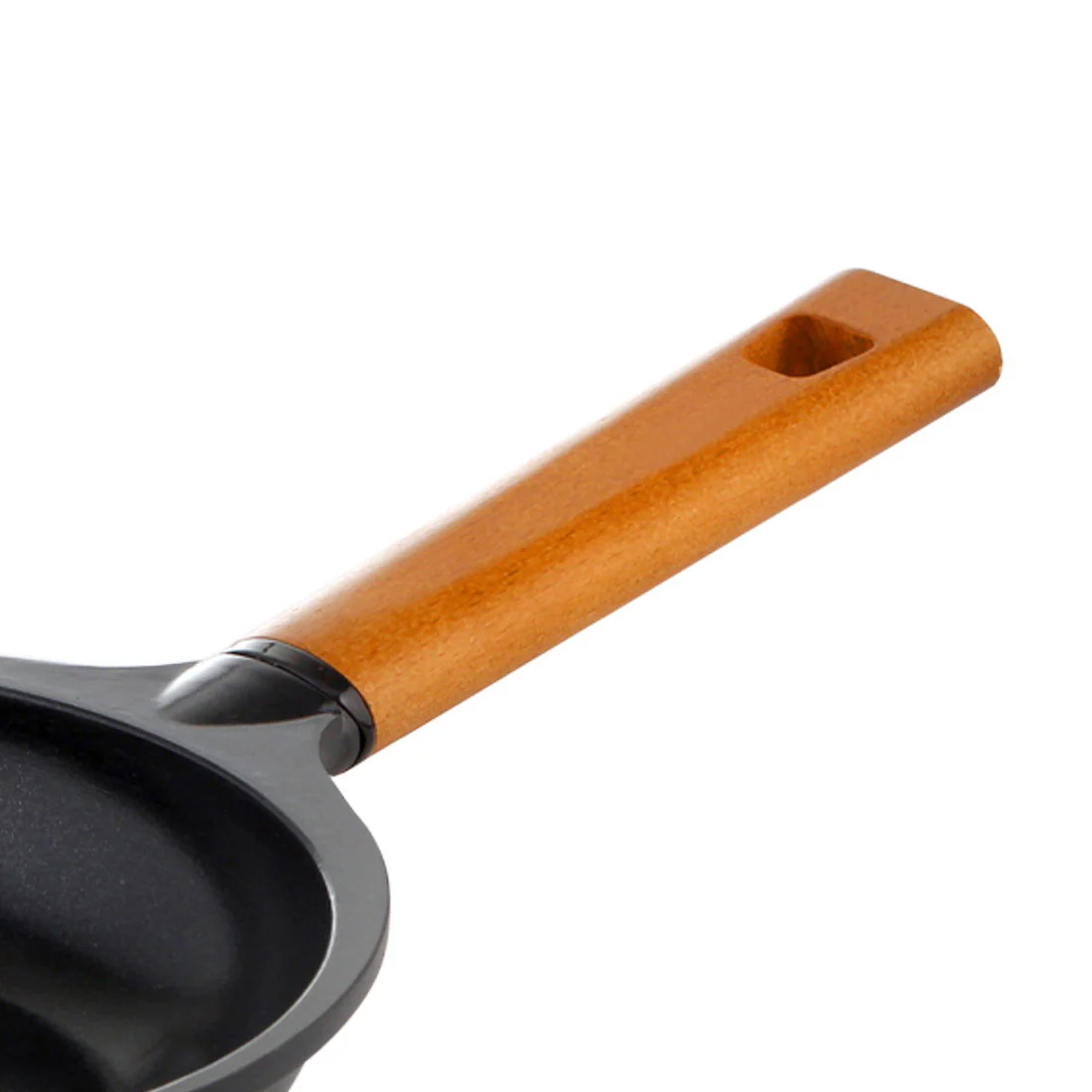 Caesar Non-Stick Fry Pan 26cm | Ideal for Saute / Frying | German Beechwood Handle | Gas & Induction Friendly | PFOA Free | 5 Year Warranty | Black - Image 3