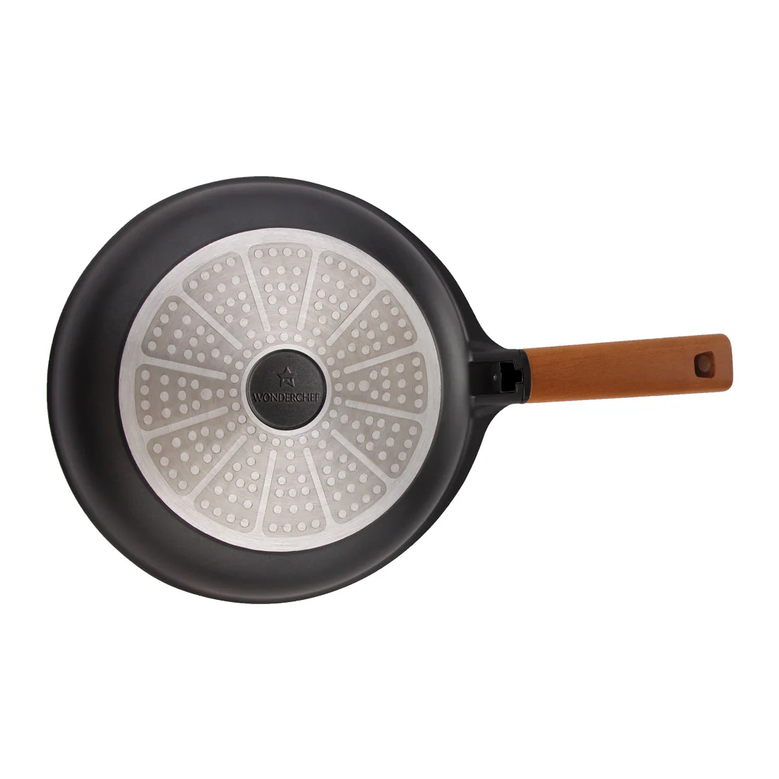 Caesar Non-Stick Fry Pan 26cm | Ideal for Saute / Frying | German Beechwood Handle | Gas & Induction Friendly | PFOA Free | 5 Year Warranty | Black - Image 5