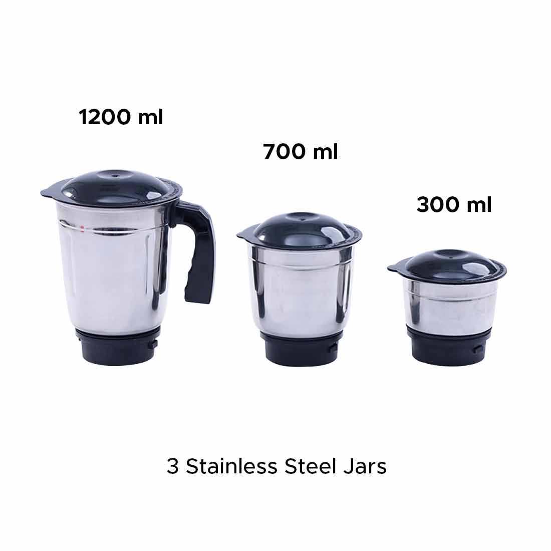Capri Mixer Grinder 550W, Black & Red, 5 Years Warranty - Image 7