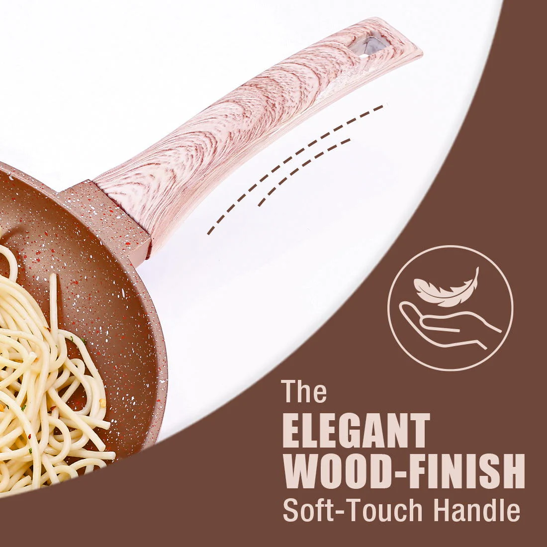Duralife Die-cast 24 cm Fry Pan | 5 Layer Healthy Duramax Non-Stick Coating | Soft Touch Handle | Pure Grade Aluminium | PFOA Free | 1.7 litres | 2 Year Warranty | Copper - Image 6