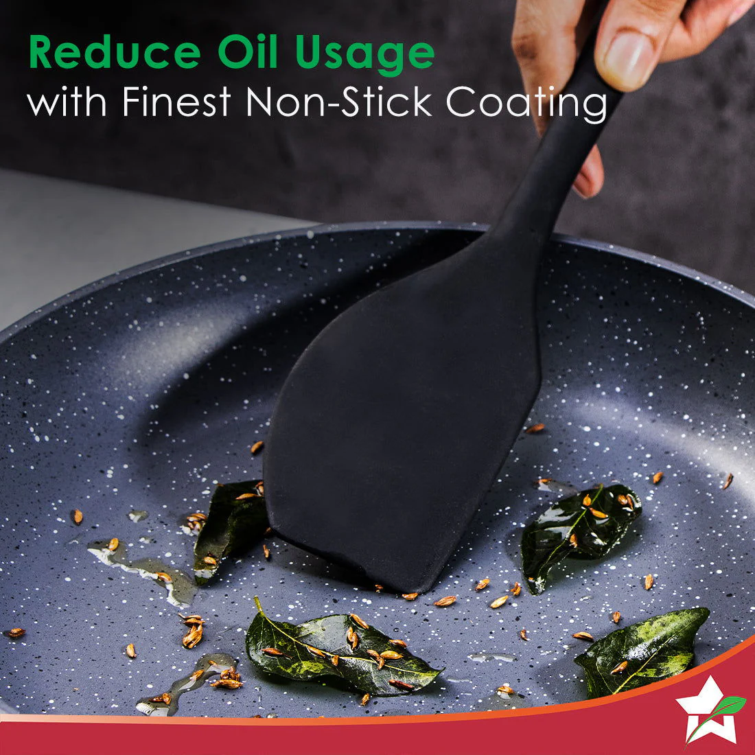 Duralite Die-Cast Non Stick Fry Pan | 24cm | 1.2 L | Grey | 5 Layer Meta-Tuff Non-Stick Coating | Never Loses Shape | Non-Toxic | Cool Touch Handle | PFOA Free | Pure Grade Aluminium | Easy to Clean | 2 Years Warranty - Image 4