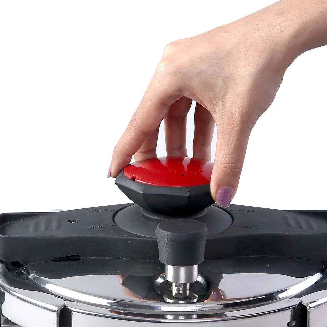 Easy Lock Stainless Steel 3L Outer Lid Pressure Cooker | Induction Compatible | Tri-Ply Bottom | 5-Year Warranty | Free Glass Lid | Silver - Image 9