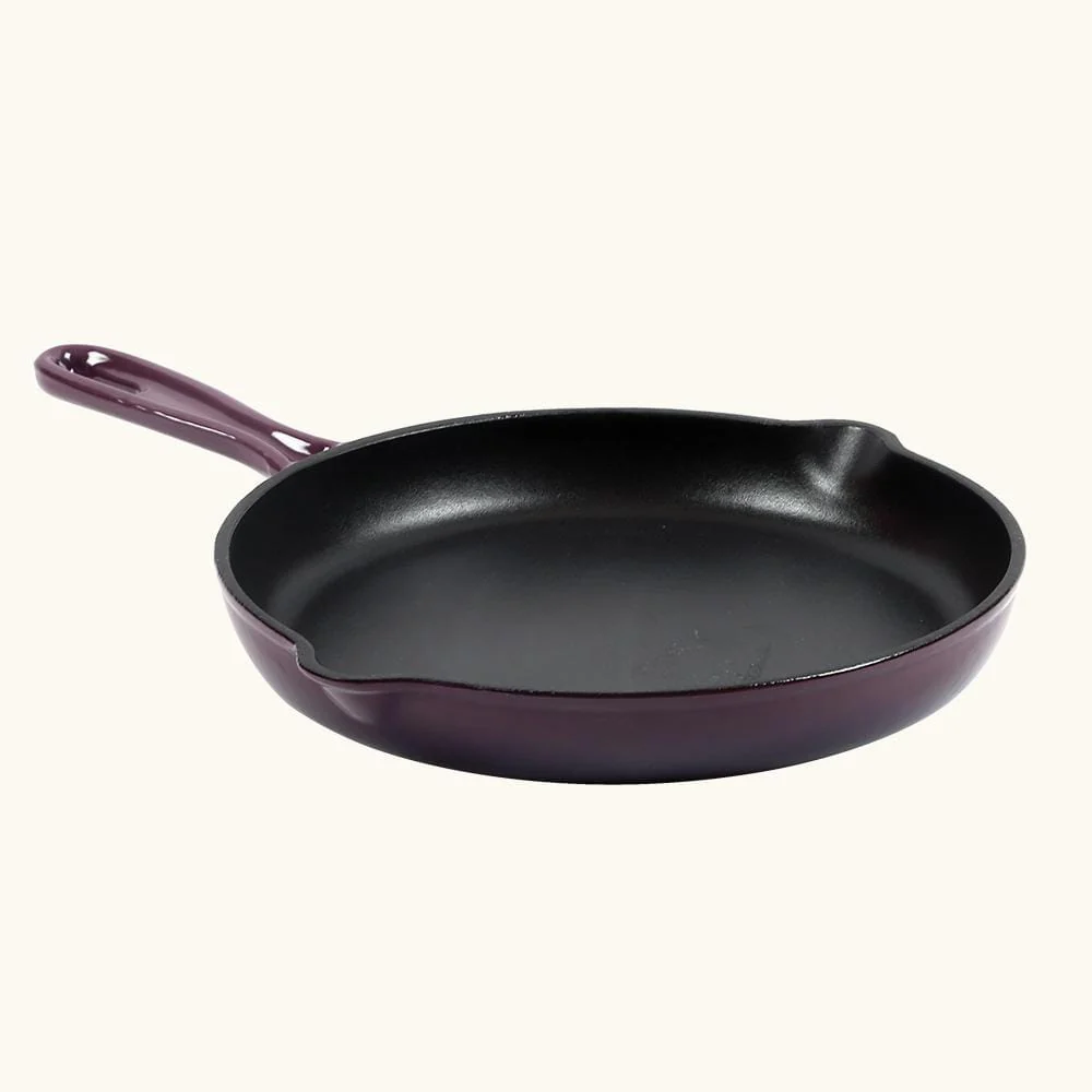 Ferro Cast-iron 26 cm Frying Pan, Corrosion-Resistant Coating, Compatible on Induction, 1.6 L, 5 Years Warranty, Purple - Image 13