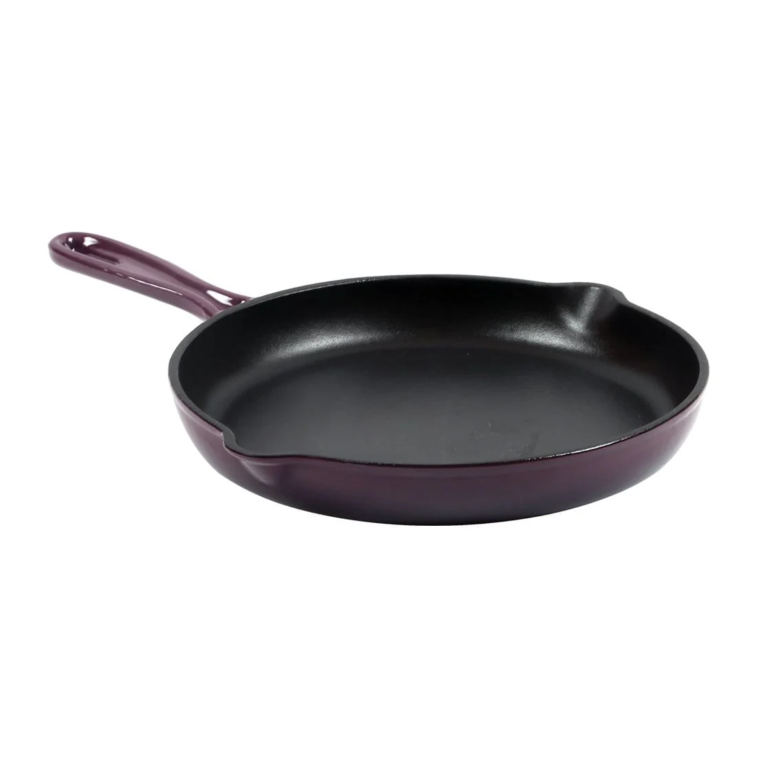 Ferro Cast-iron 26 cm Frying Pan, Corrosion-Resistant Coating, Compatible on Induction, 1.6 L, 5 Years Warranty, Purple - Image 4