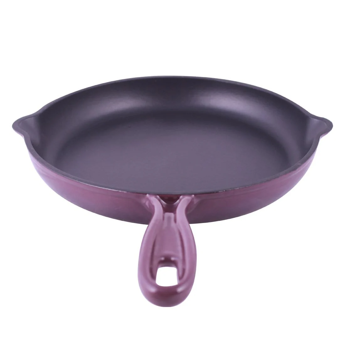 Ferro Cast-iron 26 cm Frying Pan, Corrosion-Resistant Coating, Compatible on Induction, 1.6 L, 5 Years Warranty, Purple - Image 8