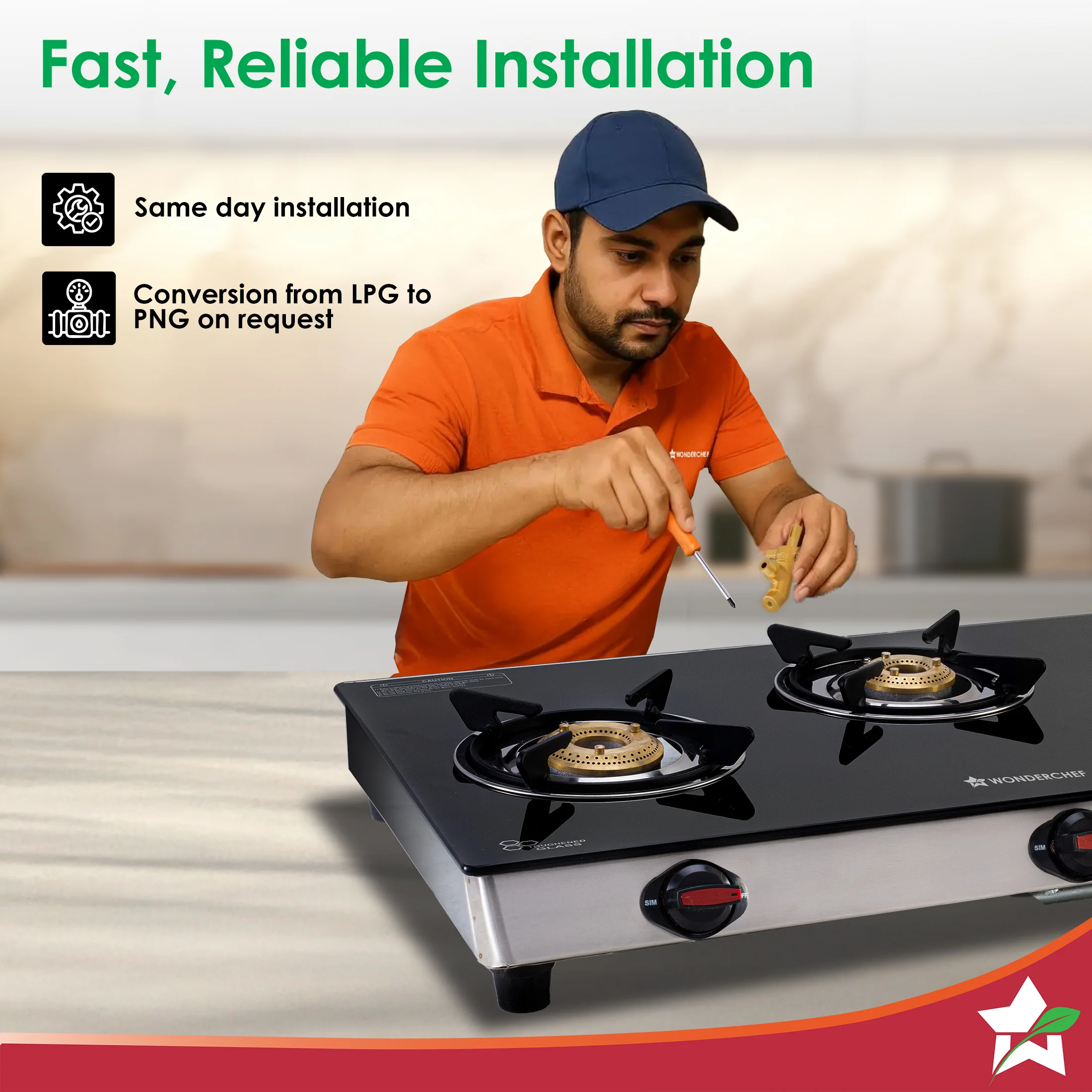 Galaxy 3 Burner Auto Gas Stove | 6mm Toughened Glass | Piezo Auto Ignition | 2 Years Warranty - Image 7
