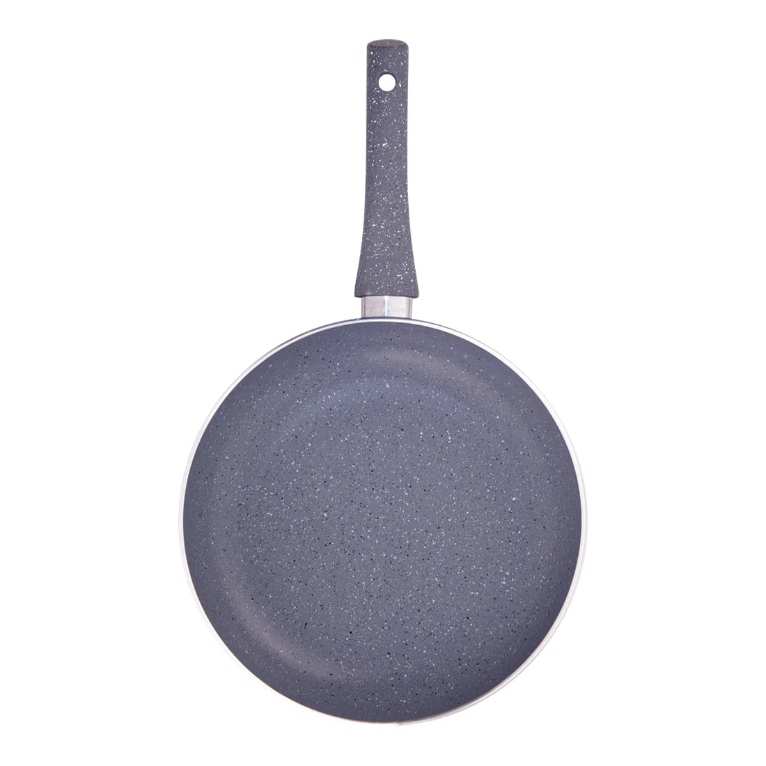 Granite Non-stick Cookware Set, 4Pc (Fry Pan with Lid, Wok, Dosa Tawa), Induction Bottom, Soft-touch Handles, Virgin Grade Aluminium, PFOA/Heavy metals free, 3.5mm, 2 years warranty, Grey - Image 10