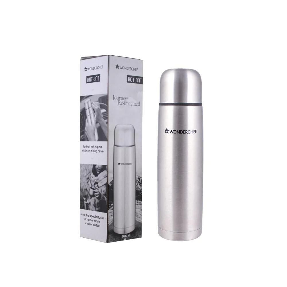 Hot-Bot, 1000ml, Double Wall Stainless Steel Vacuum Insulated Hot and Cold Flask with Travel Pouch, Copper Plated Inner Wall, Spill & Leak Proof, 2 Years Warranty - Image 11