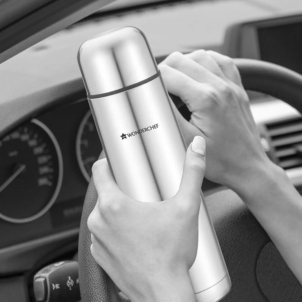 Hot-Bot, 750ml, Double Wall Stainless Steel Vacuum Insulated Hot and Cold Flask with Travel Pouch, Copper Plated Inner Wall, Spill & Leak Proof, 2 Years Warranty - Image 18