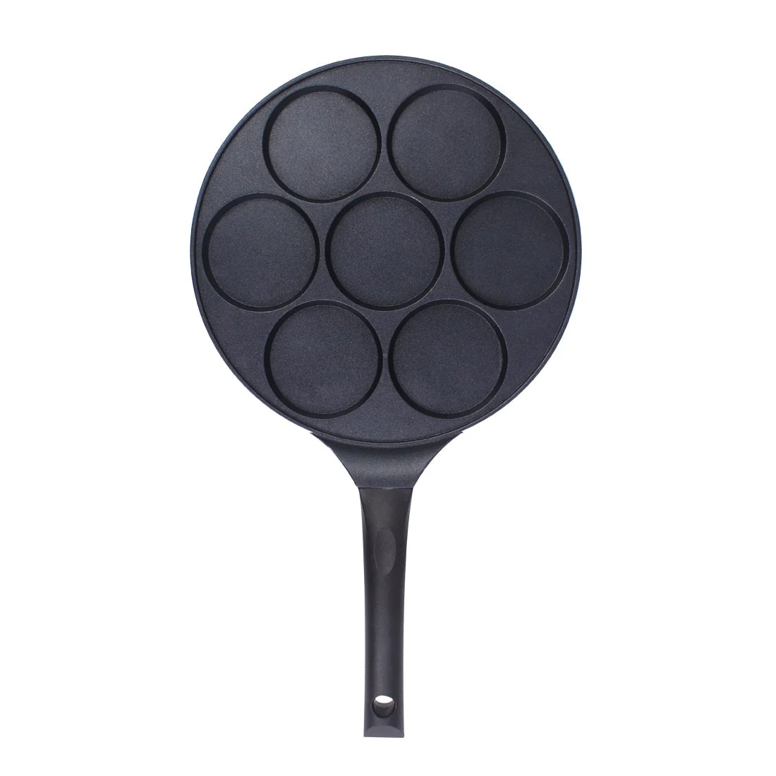 Inducta Multi Pan with 7 cavities | Healthy Non-stick | PFOA Free | Die-cast Body | Gas & Induction Friendly | Ideal For mini uttapams, round mini omelets, pancakes, round shape eggs, chillas, set dosas | 270 ml | 3mm Thick | 2 Year Warranty | Black - Image 4
