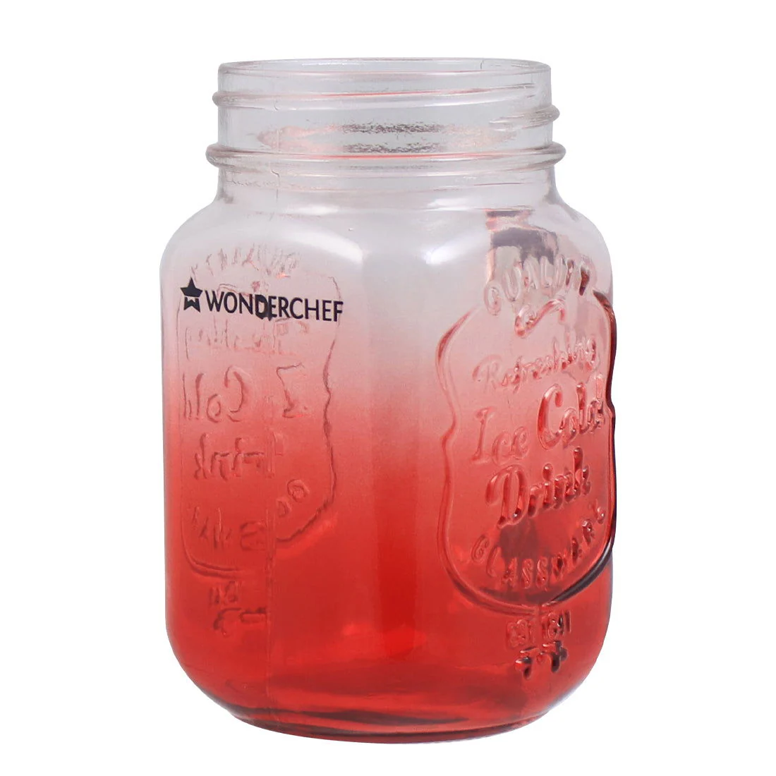 Mason Jar Set 450Ml (Red And Green) - Image 7