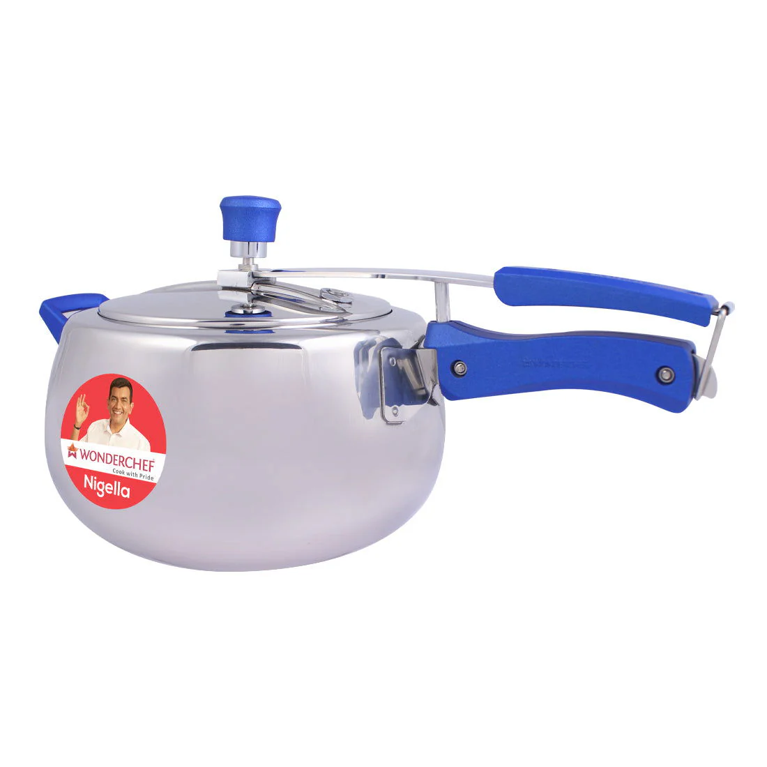 Nigella Stainless Steel 5L Pressure Cooker with Inner Lid- Round - Image 3