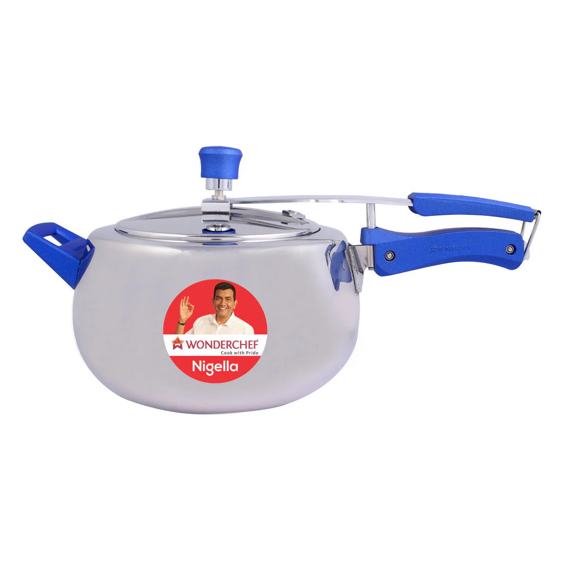Nigella Stainless Steel 5L Pressure Cooker with Inner Lid- Round - Image 4